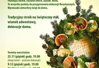 Florystyka: Świąteczne dekoracje Florystyka: Świąteczne dekoracje