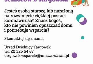 Warszawa wspiera seniorów! Warszawa wspiera seniorów!