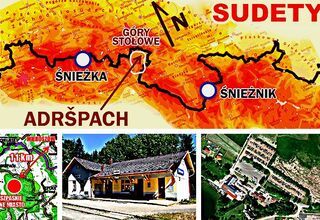 Mapa Sudetów Mapa Sudetów
