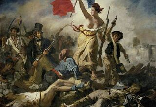 Obraz: Eugène Delacroix „Wolność wiodąca lud na barykady”