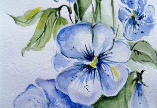 Kwiaty w niebieskim kolorze