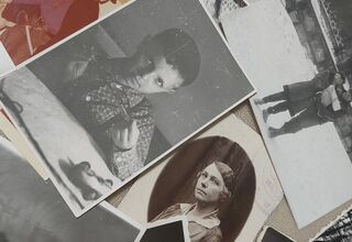 Zdjęcie: kolaż starych fotografii czarnobiałych i kolorowych