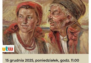 Plakat: Portrety mężczyzny i kobiety w strojach ludowych