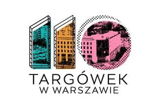 Grafika: 110 lat Targówka, litery wypełnione zdjęciami z Targówka- Urzędu Dzielnicy i fragment osiedla, źródło: Urząd Dzielnicy Targówek