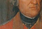 Portret mężczyzny w peruce i czerwonym stroju z XVIII wieku