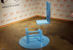 Iluzja przedstawiająca przepołowione krzesło