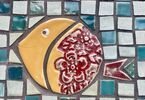 Mozaika przedstawiająca rybę