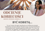 Plakat z grafiką kobiet trzymających się za ręce i zdjęciem prowadzącej