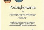 Zdjęcie: Podziękowanie dla zespołu Żurawie