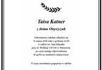 Taisa Katner - odeszła