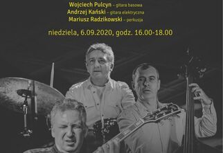 Plakat promujący koncert jazzowy w plenerze