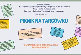Plakat z informacjami o działaniach podczas Pikniku Plakat z informacjami o działaniach podczas Pikniku