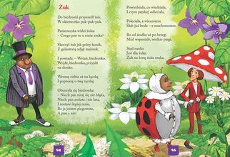 Kolorowa kartka z książki Brzechwa dzieciom.
