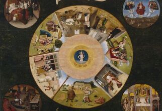 Obraz Hieronim Bosch – Siedem grzechów głównych i cztery rzeczy ostateczne