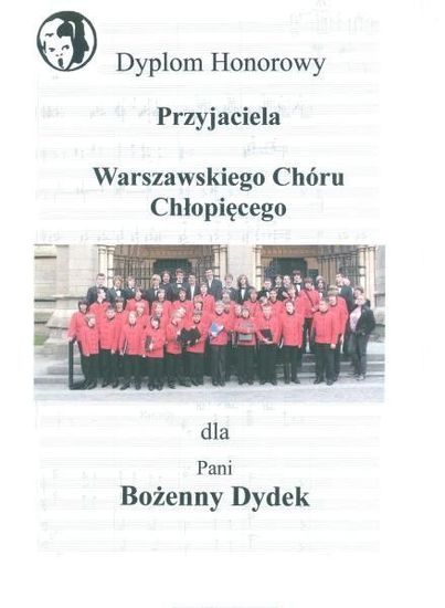 DK „Zacisze” Przyjacielem Warszawskiego Chóru Chłopięcego i Męskiego