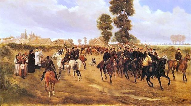 Jan Rosen, Patrol polskich ułanów podczas powstania styczniowego, 1888