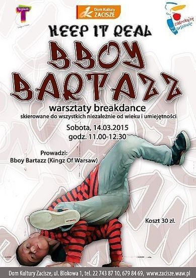 Warsztaty breakdance: Bboy Bartazz