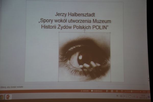 Wykład UTW:„Spory wokół utworzenia POLIN – Muzeum Historii Żydów Polskich”