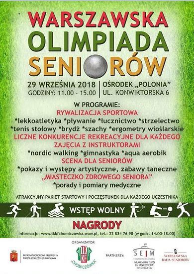 Warszawska Olimpiada Seniorów 2018