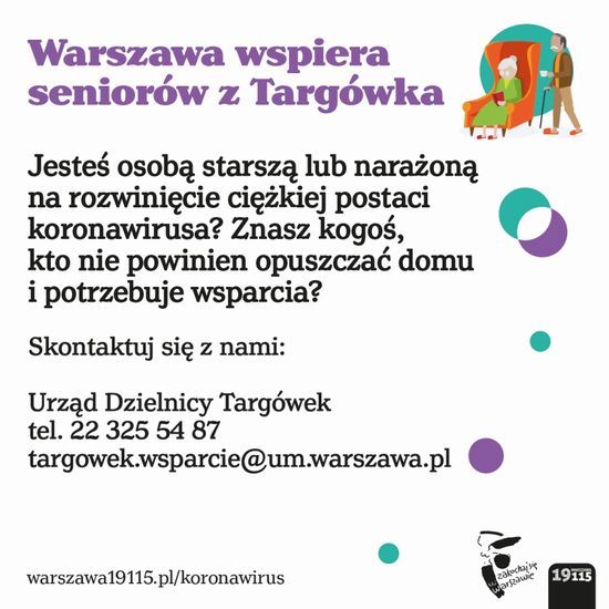 Warszawa wspiera seniorów!