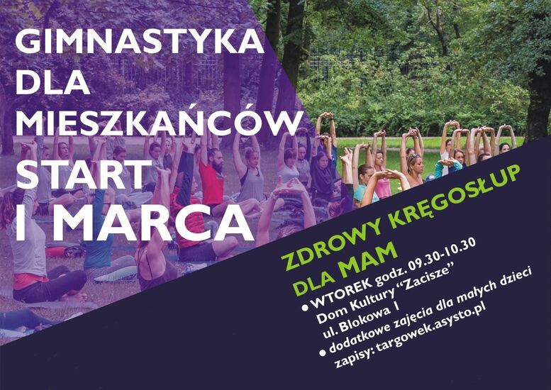 Gimnastyka dla mieszkańców Targówka: Zdrowy kręgosłup dla mam