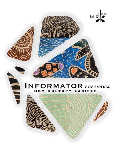 Okładka Informatora 2023/2024 z fragmentami ceramiki
