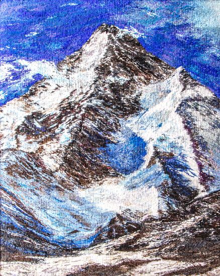 Gobelin przedstawiający góry