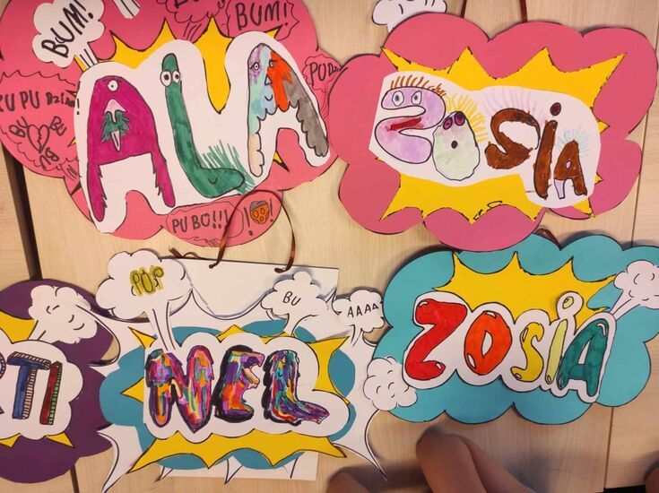 Zdjęcie: Kolorowe chmurki z imionami dziewczynek